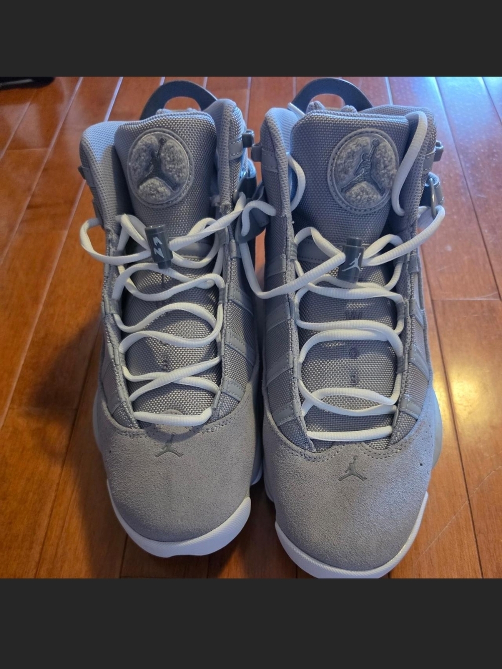 Jordan Kids' Retro Basketball Shoes in Gray